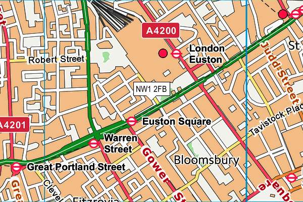 NW1 2FB map - OS VectorMap District (Ordnance Survey)