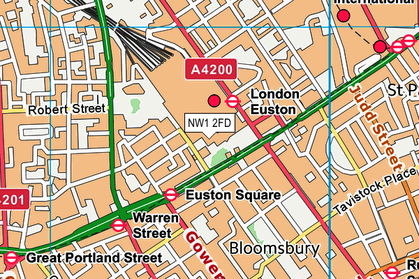 NW1 2FD map - OS VectorMap District (Ordnance Survey)