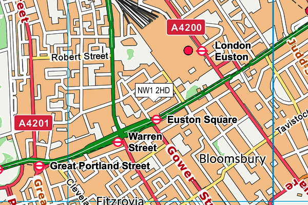 NW1 2HD map - OS VectorMap District (Ordnance Survey)