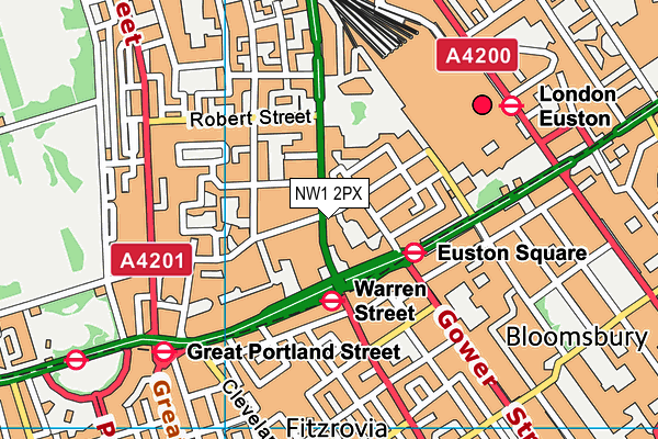 NW1 2PX map - OS VectorMap District (Ordnance Survey)