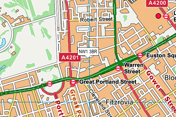 NW1 3BR map - OS VectorMap District (Ordnance Survey)