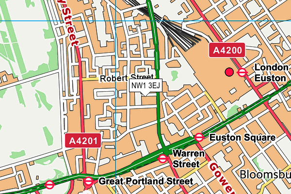 NW1 3EJ map - OS VectorMap District (Ordnance Survey)