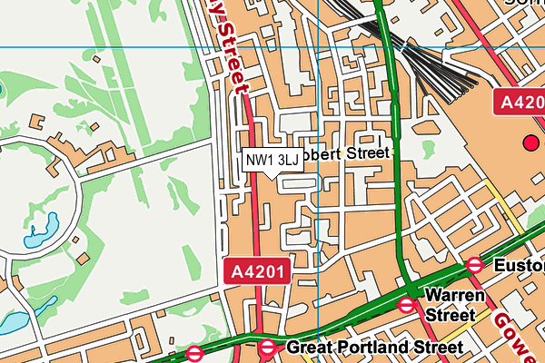 NW1 3LJ map - OS VectorMap District (Ordnance Survey)