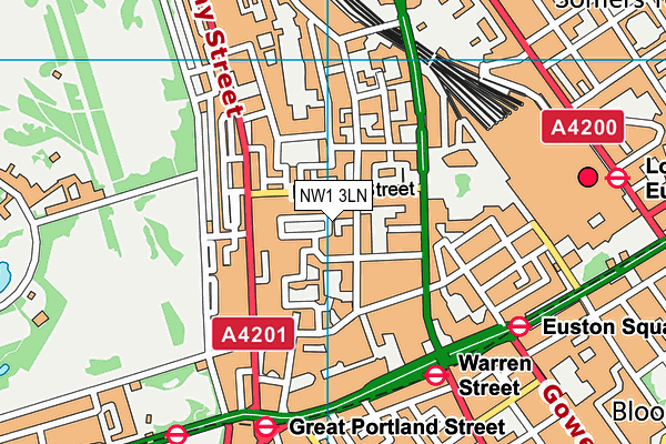 NW1 3LN map - OS VectorMap District (Ordnance Survey)