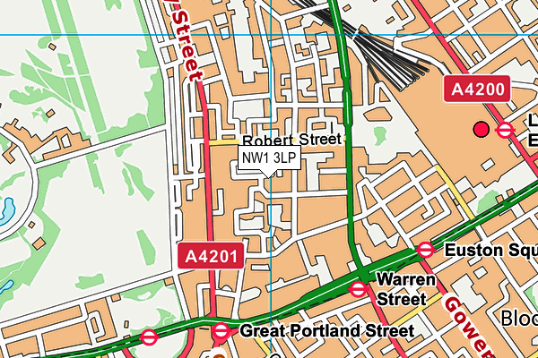 NW1 3LP map - OS VectorMap District (Ordnance Survey)
