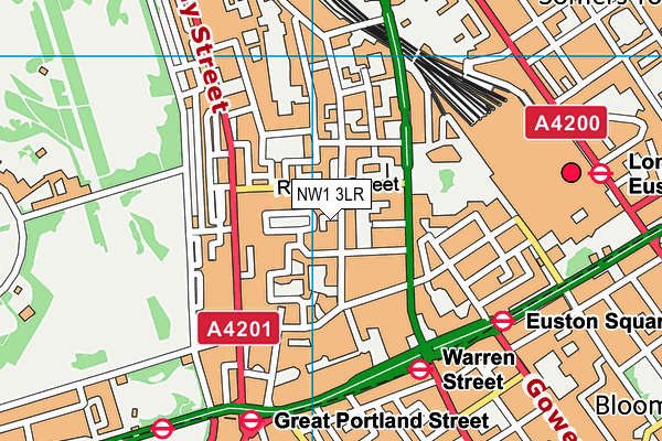 NW1 3LR map - OS VectorMap District (Ordnance Survey)