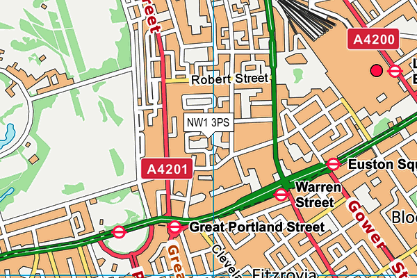 NW1 3PS map - OS VectorMap District (Ordnance Survey)