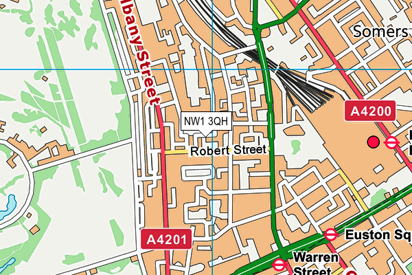 NW1 3QH map - OS VectorMap District (Ordnance Survey)