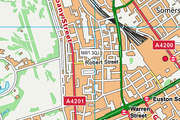 NW1 3QJ map - OS VectorMap District (Ordnance Survey)
