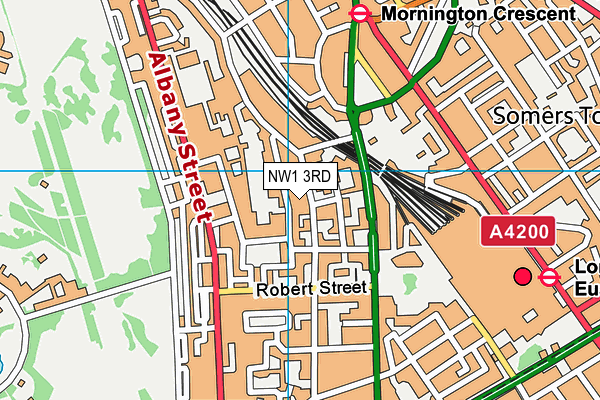 NW1 3RD map - OS VectorMap District (Ordnance Survey)