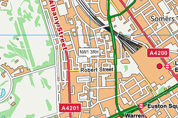 NW1 3RH map - OS VectorMap District (Ordnance Survey)