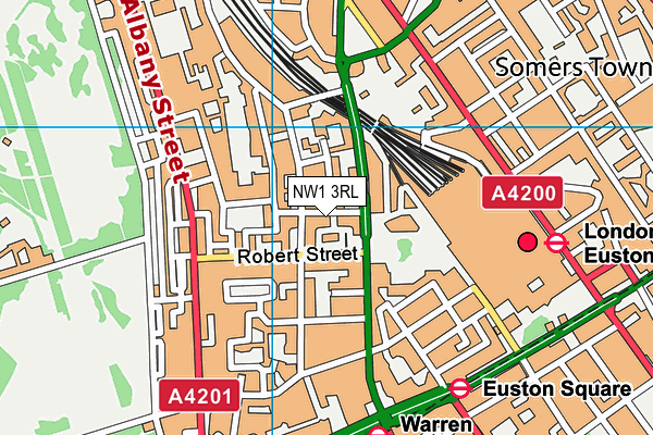 NW1 3RL map - OS VectorMap District (Ordnance Survey)