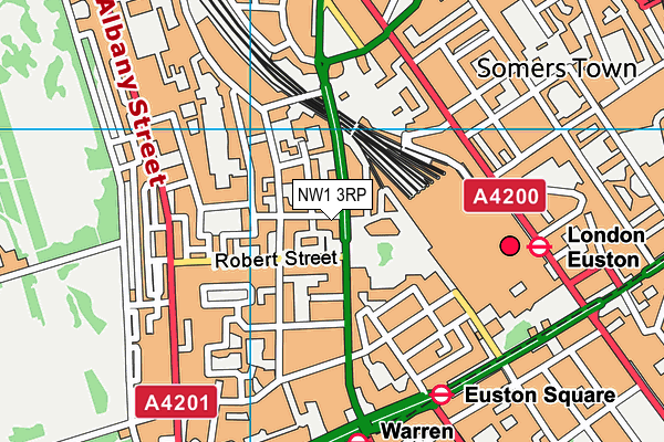 NW1 3RP map - OS VectorMap District (Ordnance Survey)