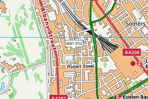 NW1 3TG map - OS VectorMap District (Ordnance Survey)