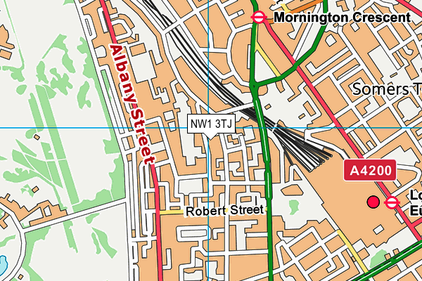 NW1 3TJ map - OS VectorMap District (Ordnance Survey)