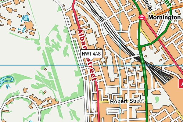 NW1 4AS map - OS VectorMap District (Ordnance Survey)