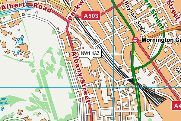 NW1 4AZ map - OS VectorMap District (Ordnance Survey)