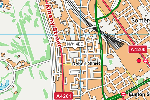NW1 4DE map - OS VectorMap District (Ordnance Survey)