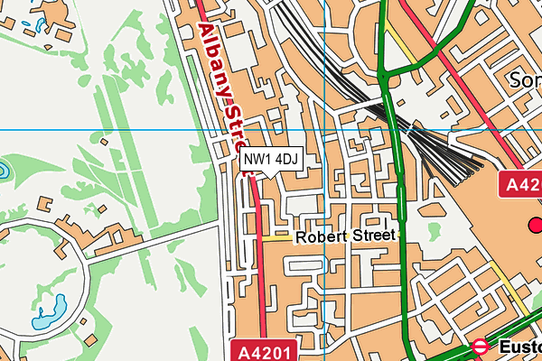 NW1 4DJ map - OS VectorMap District (Ordnance Survey)