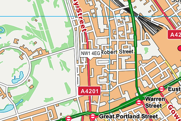 NW1 4EG map - OS VectorMap District (Ordnance Survey)