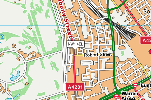 NW1 4EL map - OS VectorMap District (Ordnance Survey)