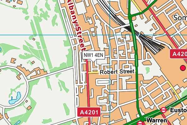 NW1 4EN map - OS VectorMap District (Ordnance Survey)