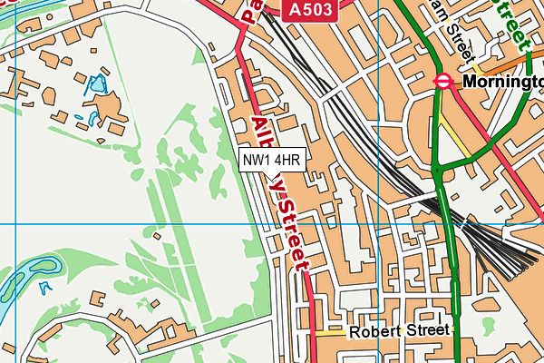 NW1 4HR map - OS VectorMap District (Ordnance Survey)