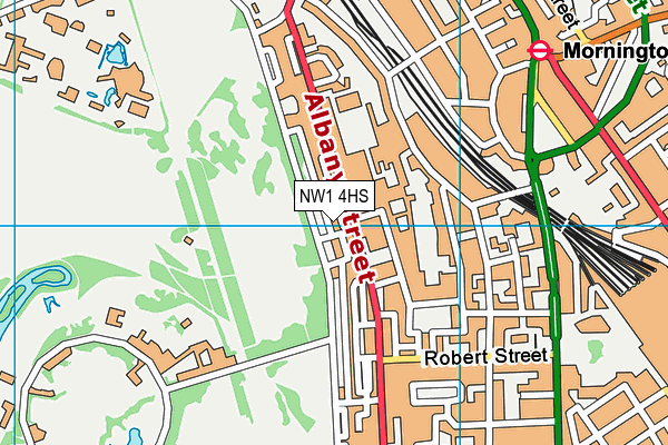 NW1 4HS map - OS VectorMap District (Ordnance Survey)