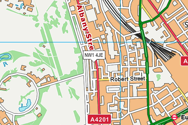 NW1 4JE map - OS VectorMap District (Ordnance Survey)