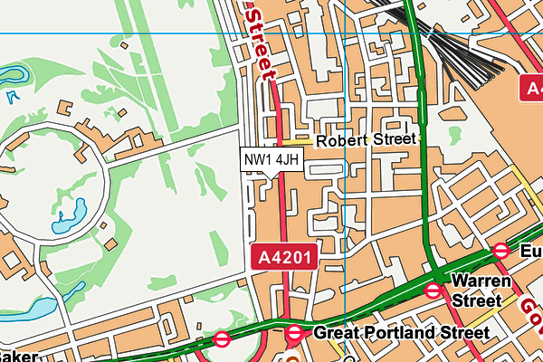 NW1 4JH map - OS VectorMap District (Ordnance Survey)