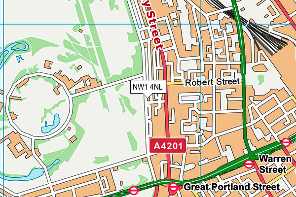 NW1 4NL map - OS VectorMap District (Ordnance Survey)