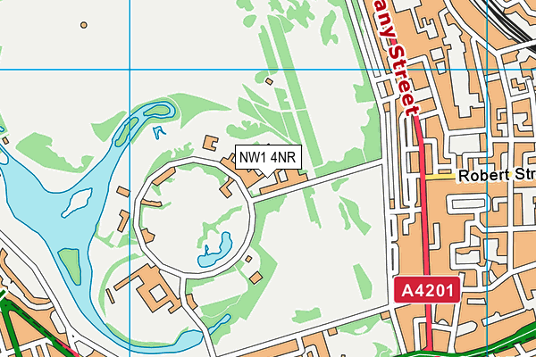 NW1 4NR map - OS VectorMap District (Ordnance Survey)