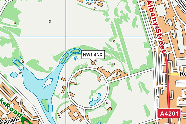 NW1 4NX map - OS VectorMap District (Ordnance Survey)