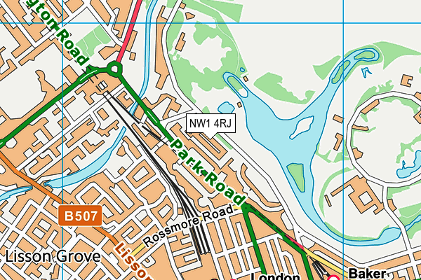NW1 4RJ map - OS VectorMap District (Ordnance Survey)