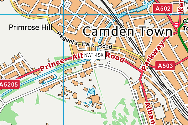 NW1 4SX map - OS VectorMap District (Ordnance Survey)