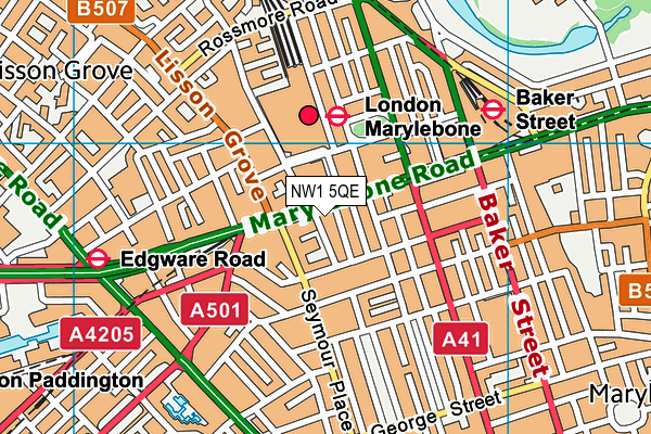 NW1 5QE map - OS VectorMap District (Ordnance Survey)