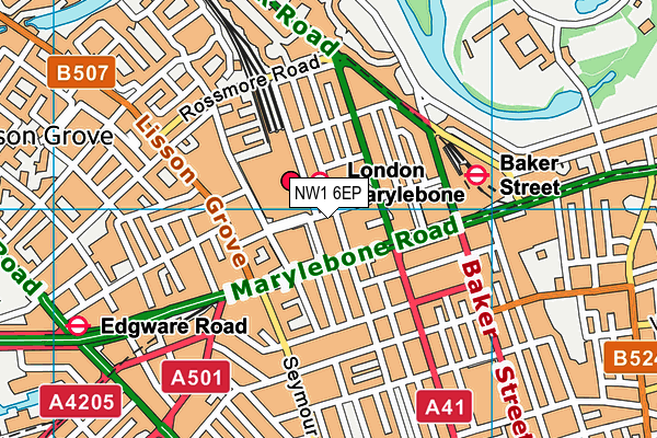 NW1 6EP map - OS VectorMap District (Ordnance Survey)