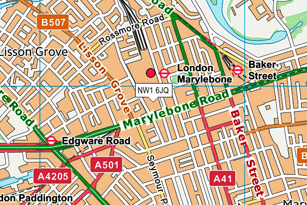 The Landmark London Hotel Health Club map (NW1 6JQ) - OS VectorMap District (Ordnance Survey)