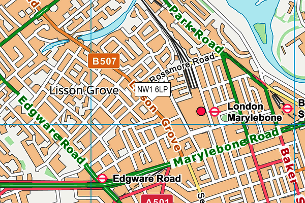 NW1 6LP map - OS VectorMap District (Ordnance Survey)