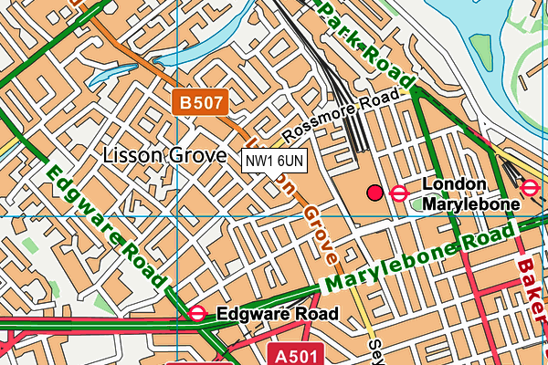 NW1 6UN map - OS VectorMap District (Ordnance Survey)
