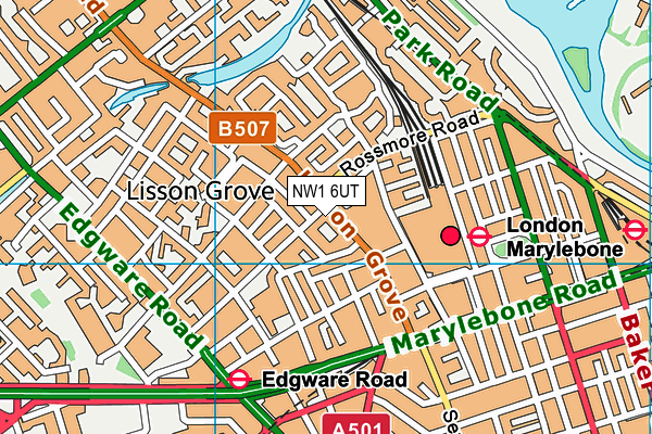 NW1 6UT map - OS VectorMap District (Ordnance Survey)