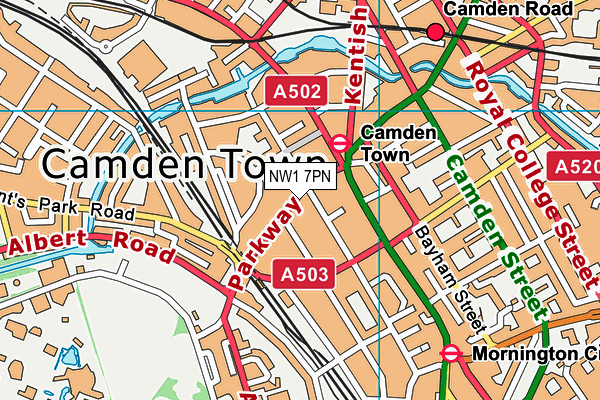 Map of CAMDEN BUS LIMITED at district scale