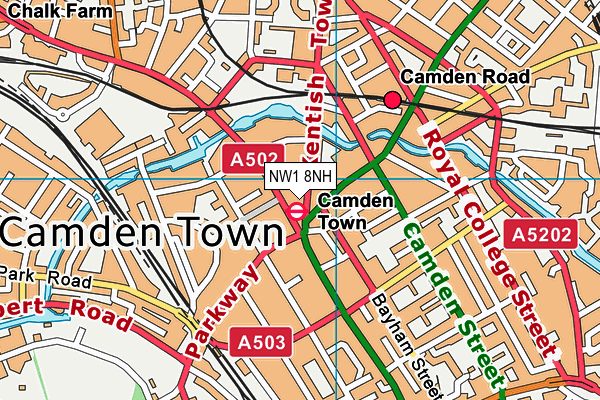 Map of CAMDEN BEAUTY SPA LTD at district scale