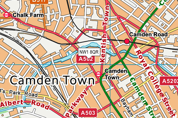 Map of CAMDEN OPEN AIR GALLERY LTD at district scale