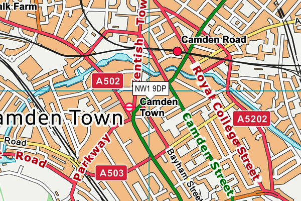 Map of CAMDEN BARBER AND GROOMING LTD at district scale