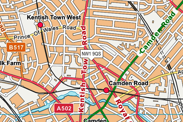 Map of 6 BRONDESBURY ROAD LIMITED at district scale