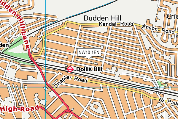 NW10 1EN map - OS VectorMap District (Ordnance Survey)