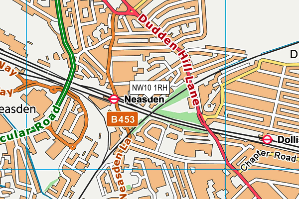NW10 1RH map - OS VectorMap District (Ordnance Survey)