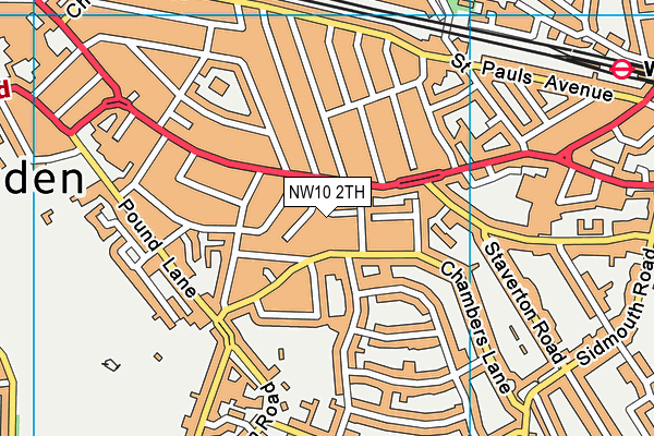 NW10 2TH map - OS VectorMap District (Ordnance Survey)