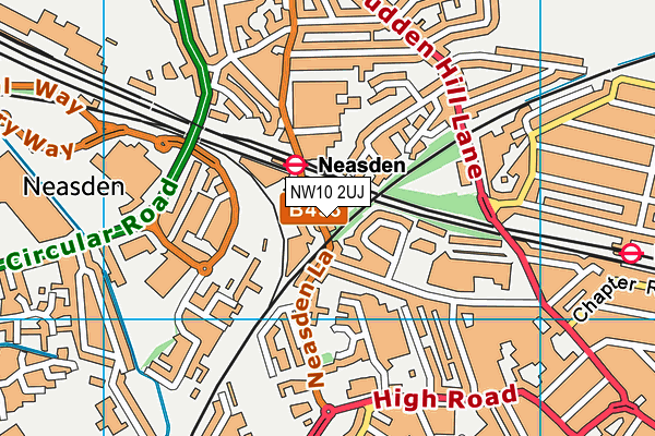 NW10 2UJ map - OS VectorMap District (Ordnance Survey)